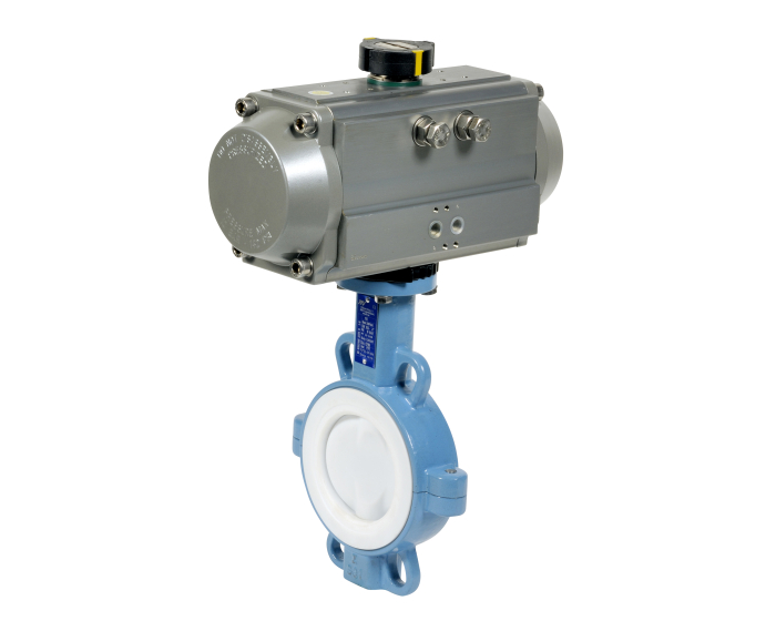 Ductile iron butterfly valve 1155 + RE/RES pneumatic actuator